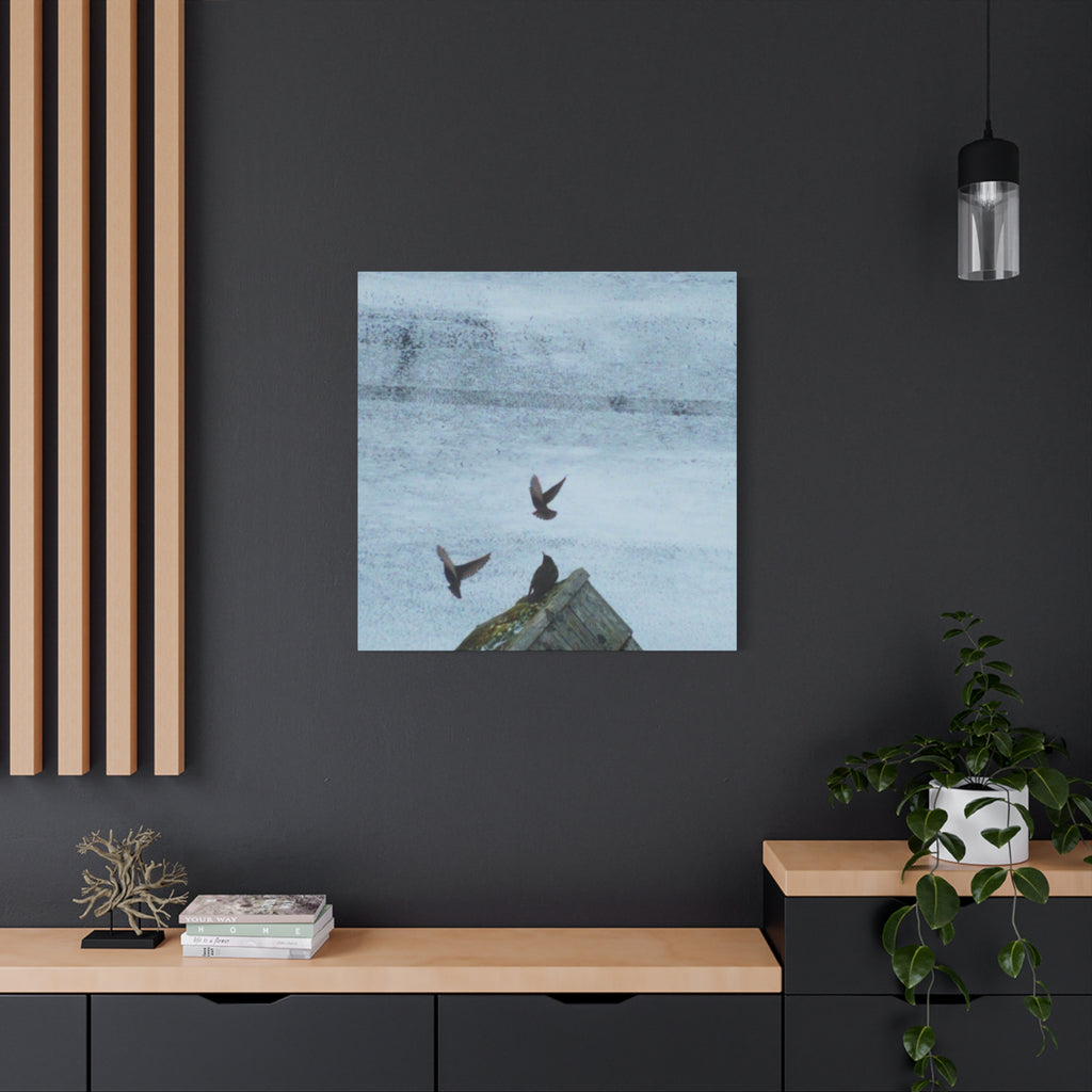 'Wave Goodbye Too' Matte Canvas, Stretched, 1.25" (Print On Sides)