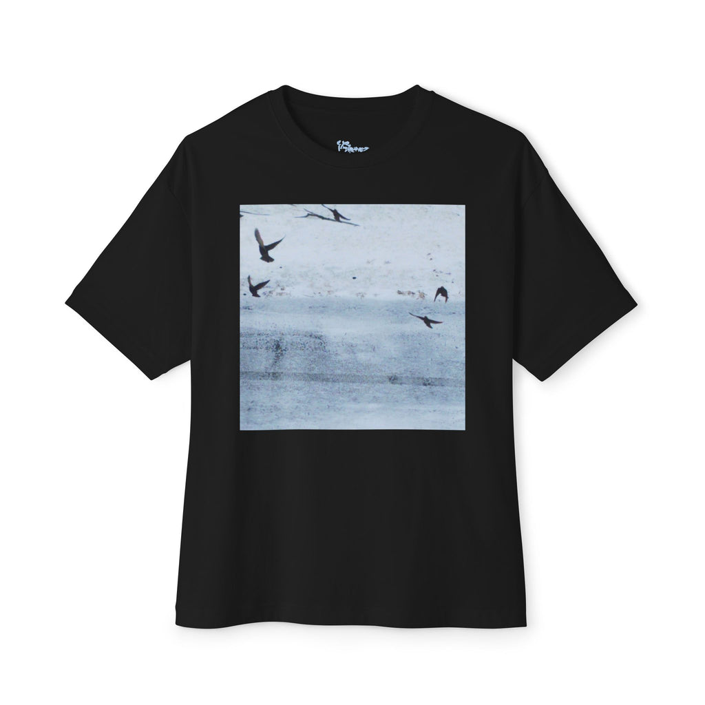 'Birds' Unisex Oversized Boxy Tee