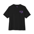 'Dislocation Records - Purple' Unisex Oversized Boxy Tee