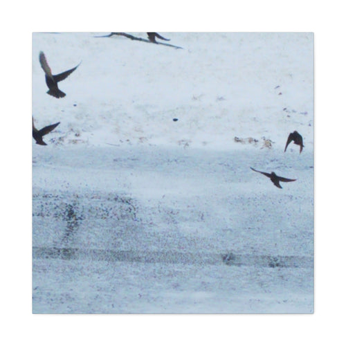 'Birds' Matte Canvas, Stretched, 1.25" (Print On Sides)