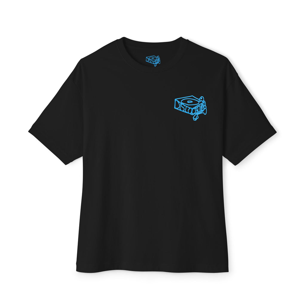 'Dislocation Records - Sky Blue' Unisex Oversized Boxy Tee