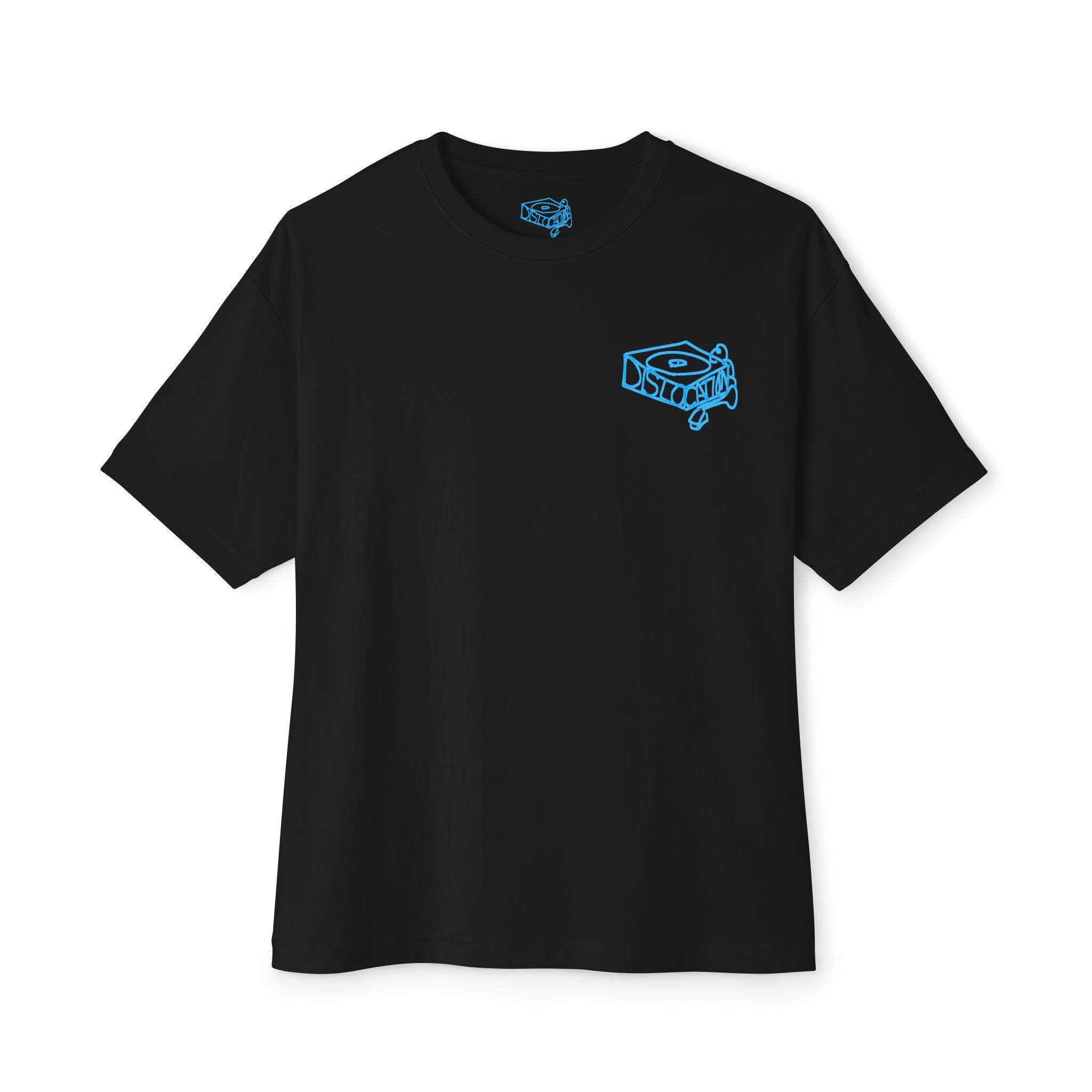 'Dislocation Records - Sky Blue' Unisex Oversized Boxy Tee