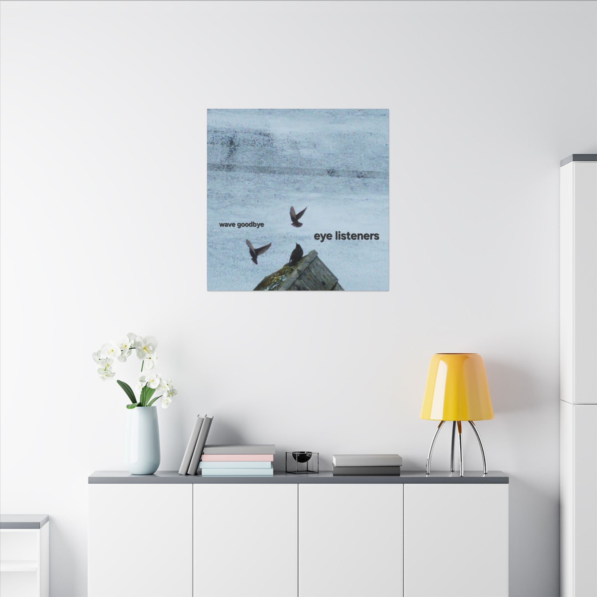 'Eye Listeners - Wave Goodbye' Matte Canvas, Stretched, 0.75" (Print On Sides)