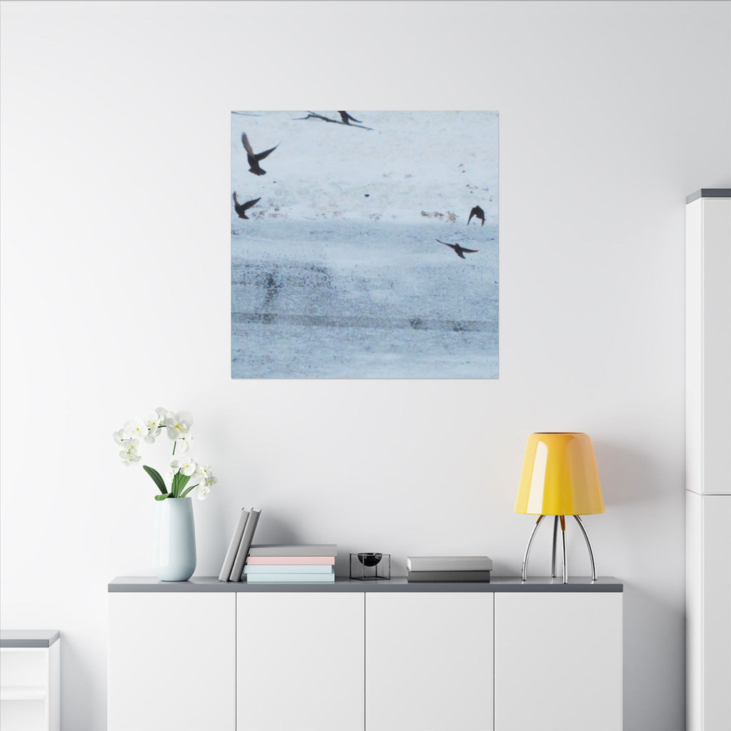 'Birds' Matte Canvas, Stretched, 0.75" (Print On Sides)