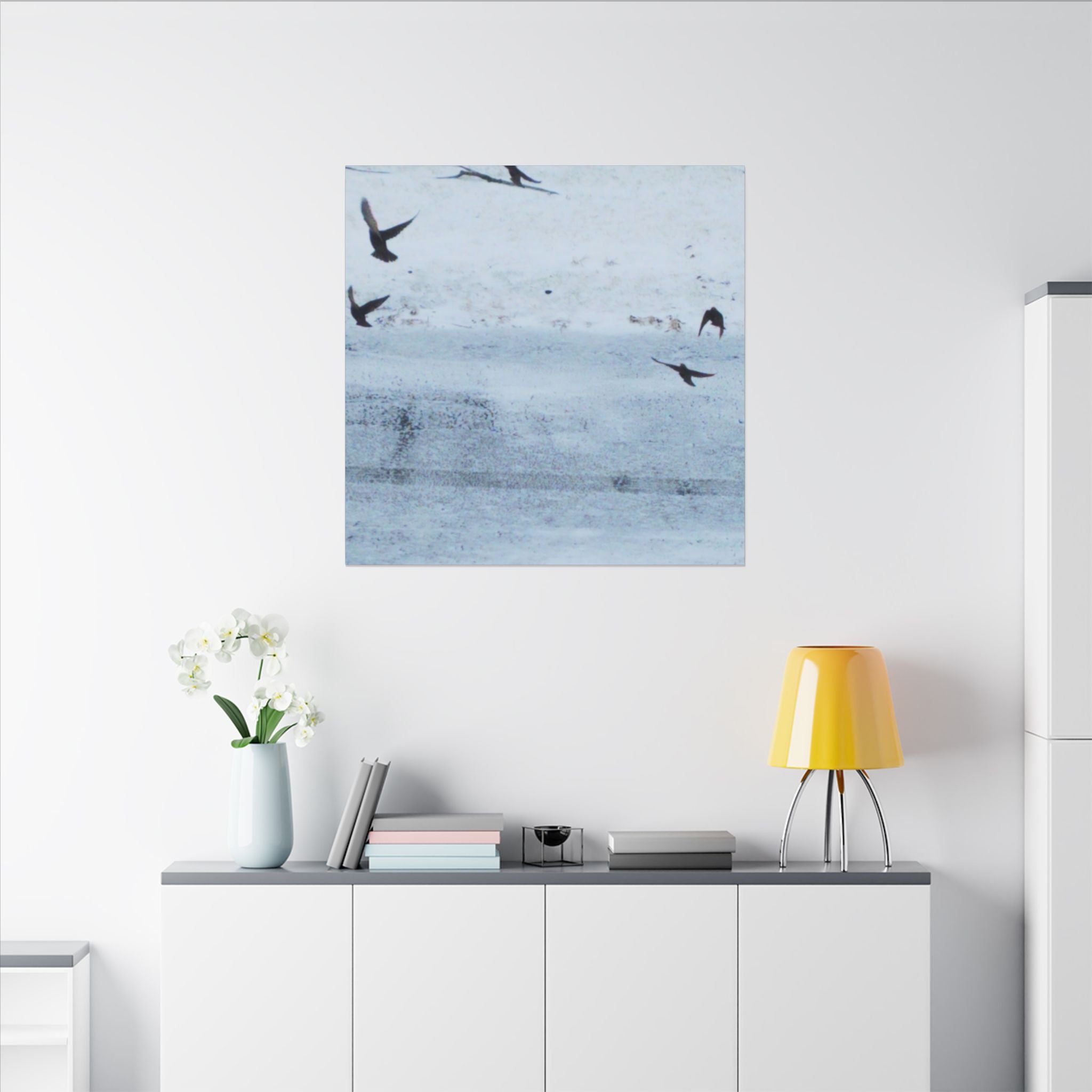'Birds' Matte Canvas, Stretched, 0.75" (Print On Sides)
