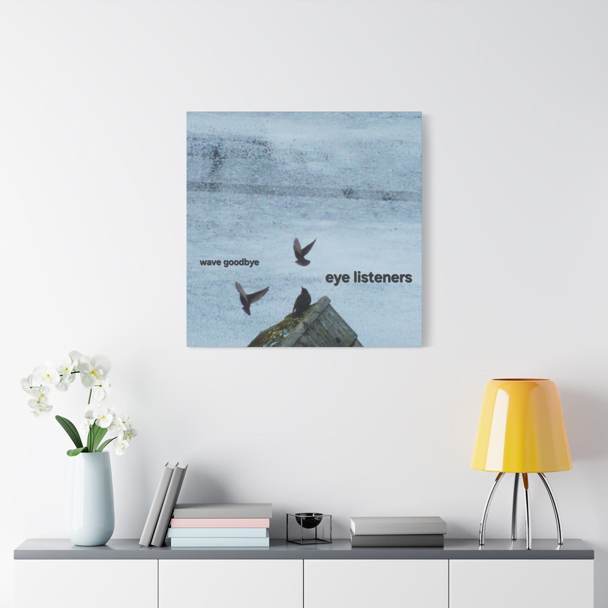 'Eye Listeners - Wave Goodbye' Matte Canvas, Stretched, 1.25" (Print On Sides)