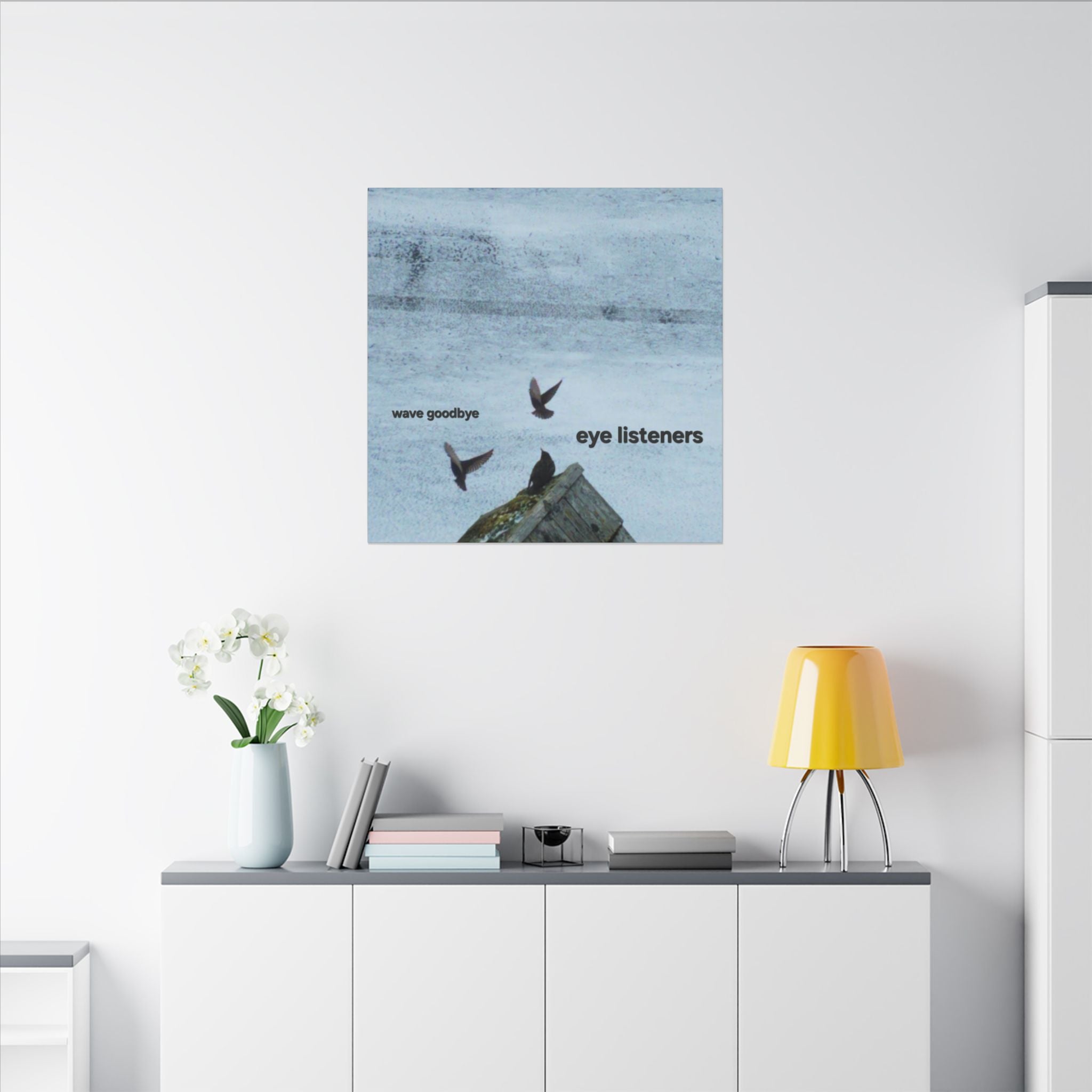 'Eye Listeners - Wave Goodbye' Matte Canvas, Stretched, 0.75" (Print On Sides)