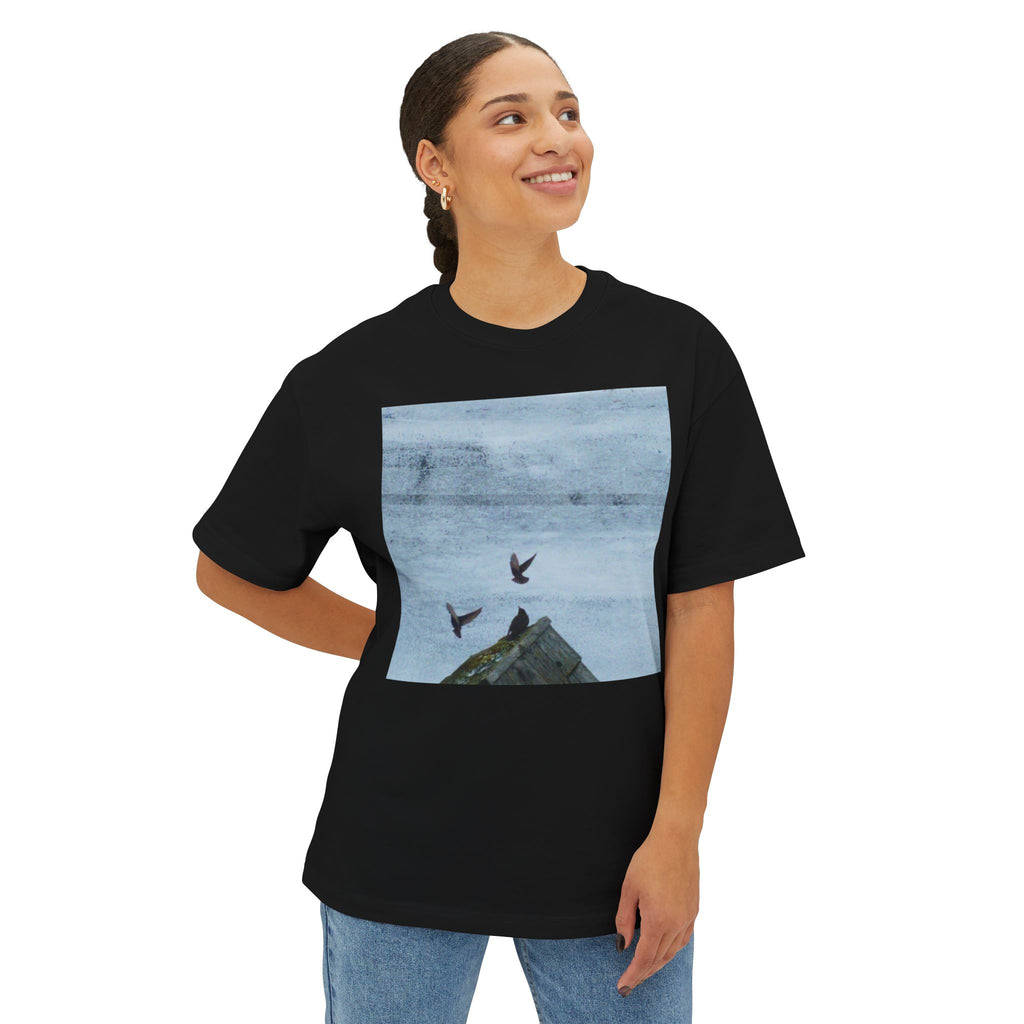 'Wave Goodbye Too' Unisex Oversized Boxy Tee