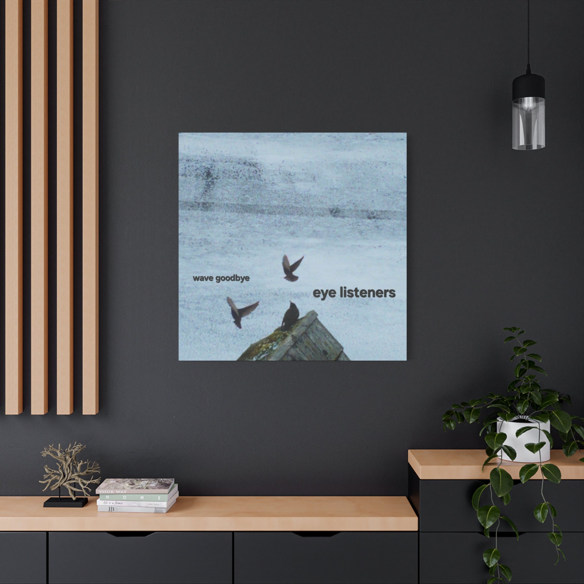 'Eye Listeners - Wave Goodbye' Matte Canvas, Stretched, 1.25" (Print On Sides)