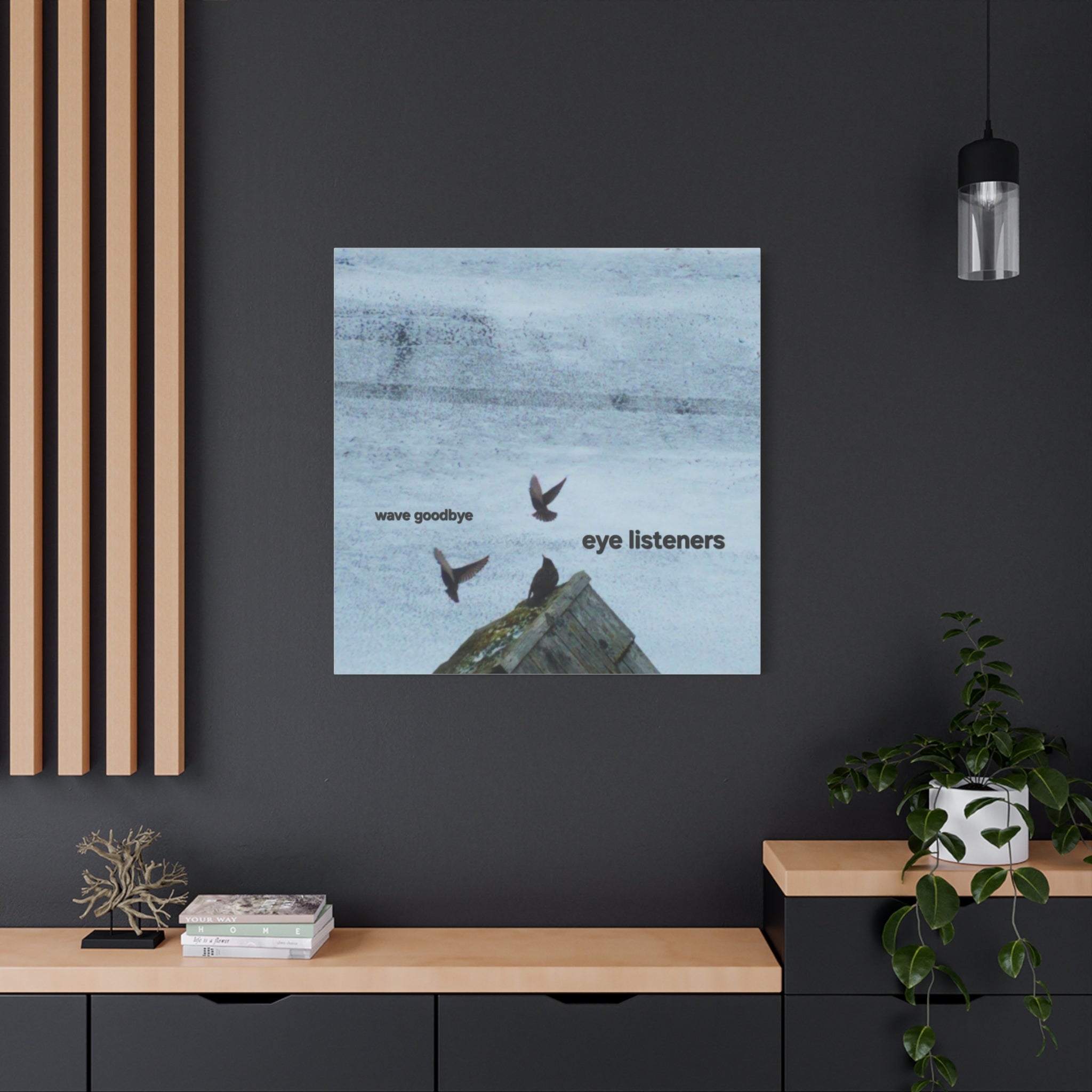 'Eye Listeners - Wave Goodbye' Matte Canvas, Stretched, 1.25"