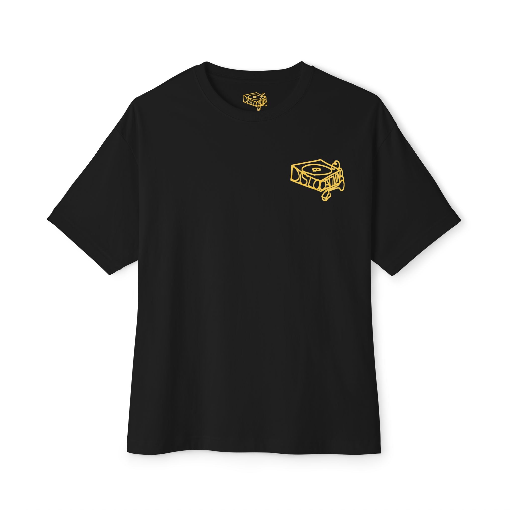 'Dislocation Records - Sun Yellow' Unisex Oversized Boxy Tee