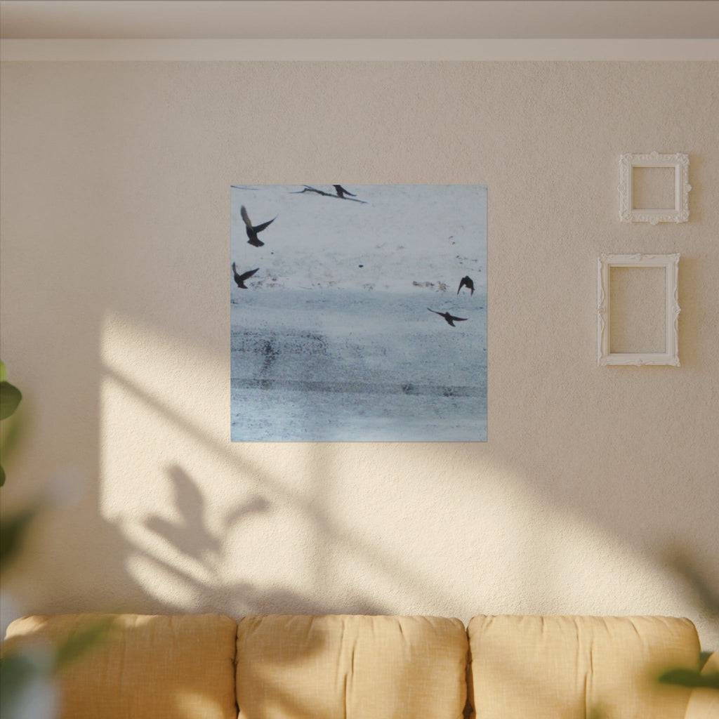 'Birds' Matte Canvas, Stretched, 0.75" (Print On Sides)